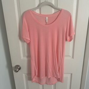 SOLD Lululemon T-shirt in coral/peach